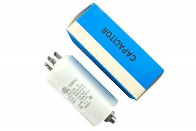 Конденсатор CBB60 18 мкФ 450V, з гайкою